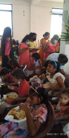 Homagama Pitipana town is celebrating the World Children and Elderly Day in Grama Niladhari division (2022)